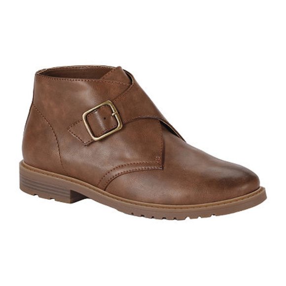 Frye and Co. Men\'s Oliver Stacked Heel Booties, 13 Medium, Brown - New in Box